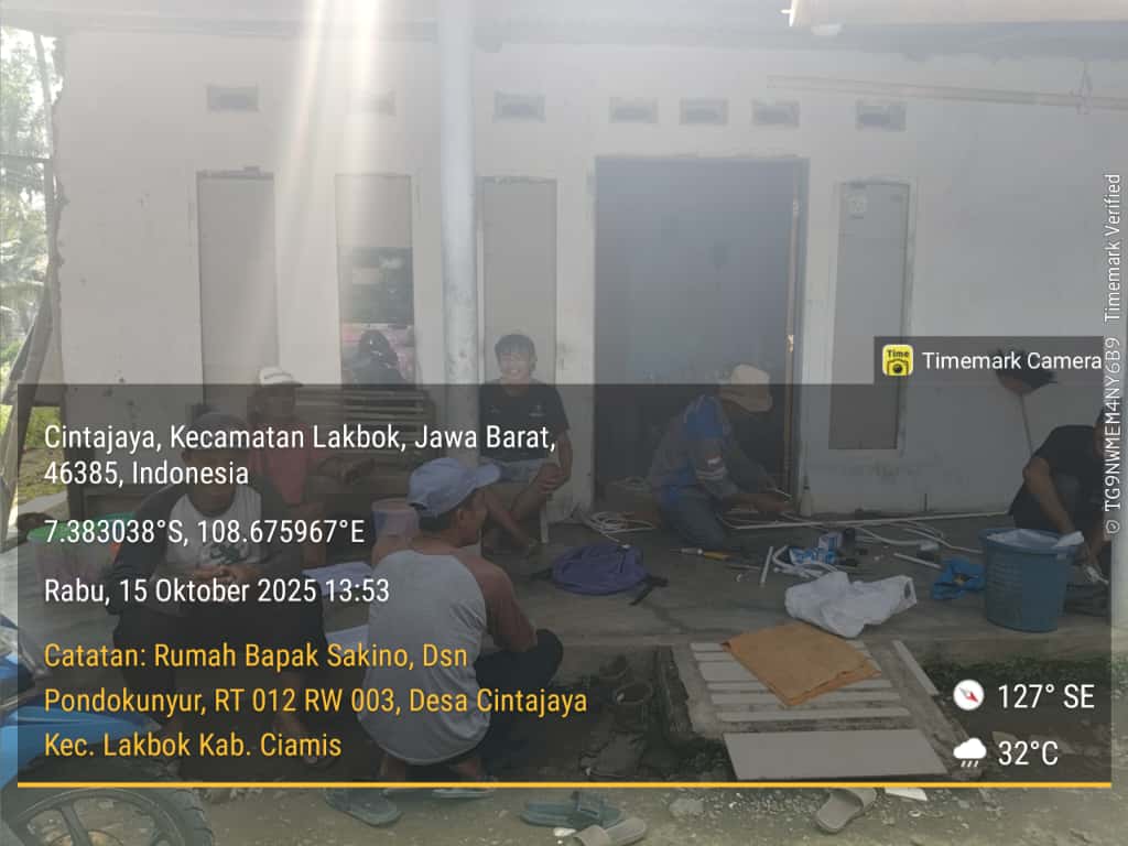 PEMASANGAN INSTALASI LITRIK GRATIS DI DESA CINTAJAYA | PROGRAM JABAR CAANG JABAR 2025
