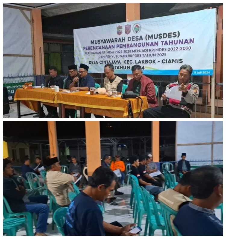 PEMBUBARAN PANITIA PHBN DESA CINTAJAYA TAHUN 2024