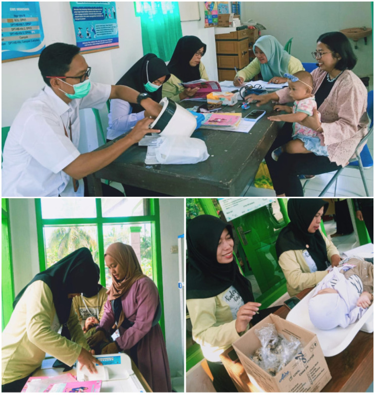 PEMBAGIAN OBAT CACING PADA KEGIATAN POSYANDU LALUTIF PONDOKUNYUR DI BULAN SEPTEMBER TAHUN 2024