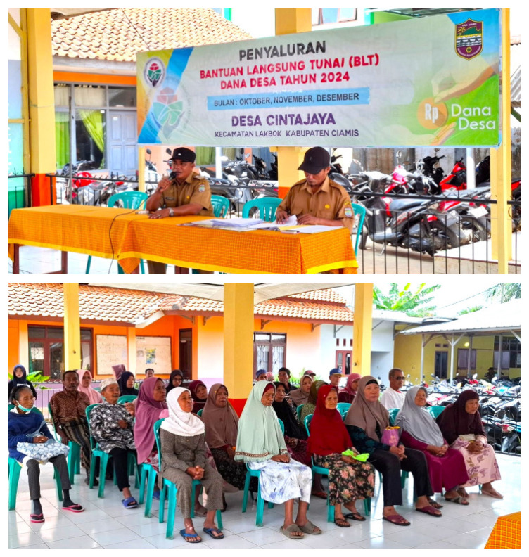 PENYALURAN BLT DANA DESA TAHAP IV UNTUK BULAN OKTOBER, NOVEMBER DAN DESEMBER TAHUN 2024