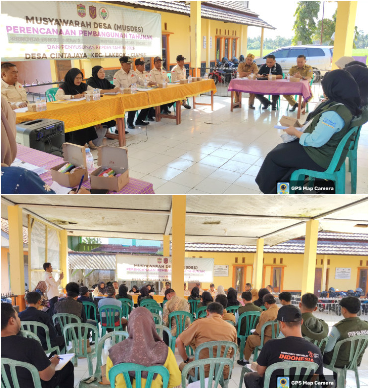 MUSDES PERENCANAAN PEMBANGUNAN TAHUN 2026 DESA CINTAJAYA KECAMATAN LAKBOK